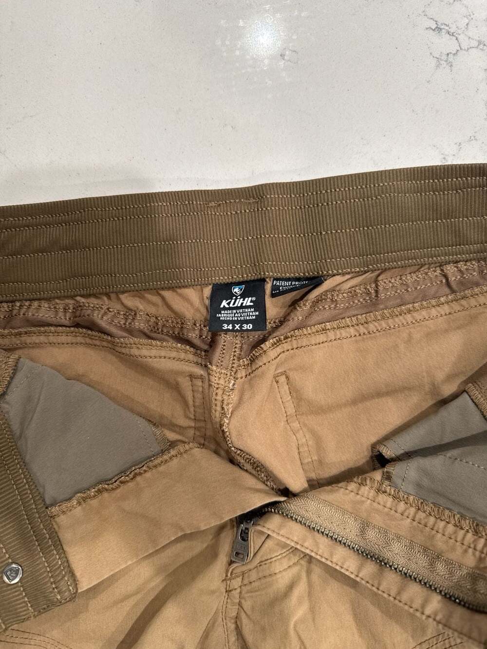 KÜHL Radikl Men's Hiking Pants 34x30 Brown